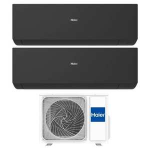 Climatiseur double split Haier Expert Noir 12000+15000 BTU Inverter R32 A++ Wi-Fi Économie d'énergie 4U75S2SR5FA pour usage domestique - Product Image 1