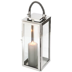 Nouveau bougeoir en acier inoxydable de haute qualité lanterne couleur argent décoration de la maison Design classique décoration de table de mariage - Product Image 5