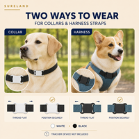 Nouveau collier de localisation pour animaux de compagnie pour chiens et chats avec fonction de positionnement GPS anti-perte, matériau PC, appareil intelligent LEXER-22