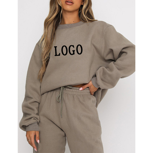 2024 ensemble 2 pièces de haute qualité pour femmes 350 gsm short de survêtement en molleton de coton biologique sweat à capuche avec logo personnalisé 2023 vêtements pour femmes - Product Image 4