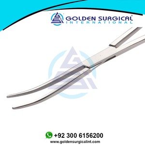 Pinces à artères OEM Overholt, 1ère courbe, mâchoires entièrement dentelées, 300 mm, meilleure qualité en acier inoxydable, fournisseur en gros - Product Image 3