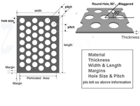 Tôle perforée |   Panneaux en maille perforée en acier inoxydable |   Taille de trou personnalisée pour barrière acoustique / mur acoustique