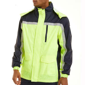 Vestes de sécurité haute visibilité antistatiques et imperméables à bas prix, couleur personnalisée, vêtements de travail de chantier, OEM - Product Image 6