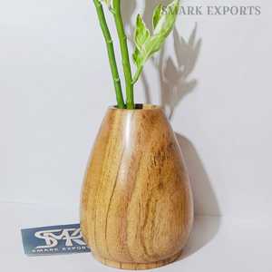 Florero de madera más vendido, decoración rústica y elegante para el hogar y la Oficina, centro de mesa de madera Natural para mesa de comedor, pedido a granel - Product Image 1