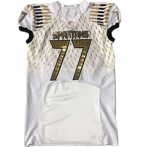 Uniformes de fútbol americano hechos a medida, transpirables, licra, aparejos elásticos, bordado de sarga, logotipo, nombre/Número de talla grande, secado rápido - Product Image 1