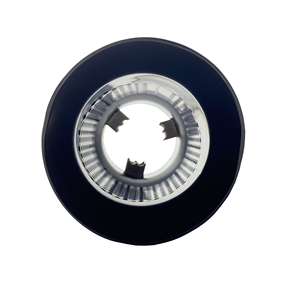 Terminale rotondo diametro 66mm inclinato in acciaio inox nero uscita 102mm - Product Image 3