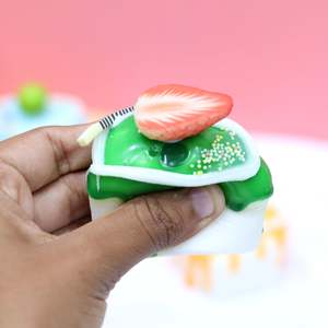 Aimant de réfrigérateur en forme de cœur pour gâteaux et desserts, autocollant magnétique imprimé UV, en fer blanc, polyrésine, caoutchouc, carré, rectangulaire, touristique, pour cadeaux - Product Image 4