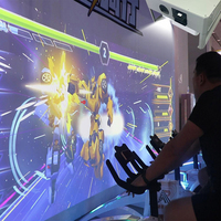 Bicicleta Interactiva Inteligente, Sistema de Juego de Proyección de Ciclismo Inmersivo para Campamentos de Entrenamiento, Deportes Juveniles y Centros de Juego