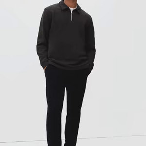 Alta CALIDAD DE MODA Queen Men's Half Zip Pullover Sudaderas Quarter Zip Sudaderas con capucha de gran tamaño Suéteres - Product Image 2