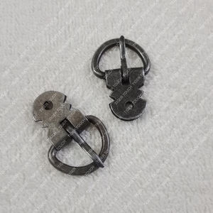 Boucle en acier de plaque de cuivre d'armure d'âges sombres médiévaux de Viking avec le montage de fermoir double face - Product Image 2