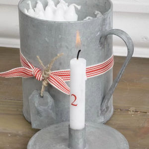 Galvanized Metal Love Decorative <b>Tealight</b> Candle <b>Holders</b> - Product Image 1