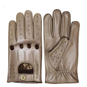 Men's Custom Logo Sheep <b>Skin</b> Leather Winter Driving Gloves Fashionable Wholesale Custom Made Design - Product Image 1