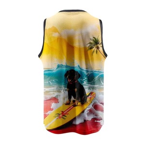 Venta al por mayor de alta calidad de diseño personalizado sublimado camiseta sin mangas para los hombres - Product Image 3