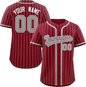 ชุดเบสบอลเยาวชนแบบสั่งพิมพ์ลายเสื้อเจอร์ซีย์แขนสั้นสำหรับผู้ชาย ชุดกีฬา เสื้อเบสบอล - Product Image 3