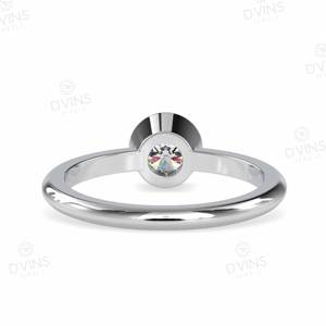 14 KT BEZEL set แหวนหมั้นเพชร VVS Lab สำหรับปาร์ตี้ - Product Image 4