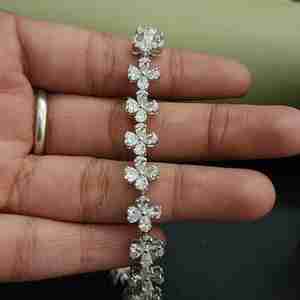 Pulsera de Lujo para Mujer con Diamante Cultivado en Laboratorio de 5CT, Corte Pera, Certificado IGI, Plata de Ley 925, Regalo para San Valentín - Product Image 4