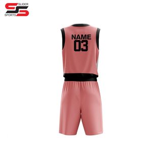 2025 High Quality Custom Your Own Team Basketball Uniforms Reversible Basketball Uniform Set for Sport Wear - Product Image 2