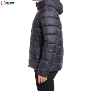 แจ็คเก็ตขนเป็ดหนาแบบรูดซิปมีฮู้ดสำหรับฤดูหนาว - Product Image 3