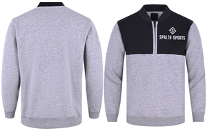 Custom Factory Half zipper sweatshirts hoodies mock neck <b>zip</b> up sweatshirts for <b>men</b> high quality cotton sweatshirts OEM ODM - Product Image 3