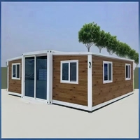 Maison préfabriquée contemporaine en conteneur, cabine portable en acier haute résistance pour hôtels, hébergements à distance et projets en plein air
