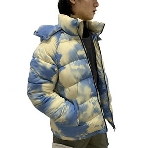 Chaqueta Cortavientos de Punto para Mujer, Chaqueta Deportiva, Chaqueta de Invierno con Estampado Tie-Dye, Chaqueta Acolchada con Logotipo Personalizado, Directo de Fábrica - Product Image 4