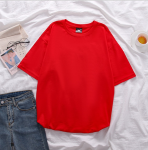 Barato al por mayor en blanco de verano de manga corta 100% algodón de colores surtidos camiseta de logotipo personalizado impreso mujeres Camiseta para los hombres - Product Image 2