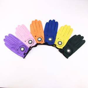 Custom Golf Goatskin Leather Gloves - Newest High Quality Full Color Unisex Leather Golf Gloves - Product Image 6