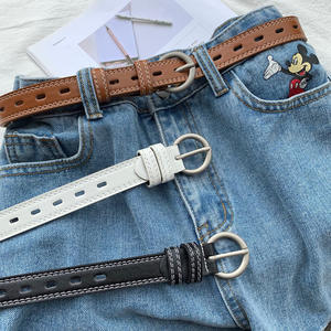 Cinturón de cuero de vaca informal de lujo para hombre, longitud personalizada con aleación de acero para hebilla para pantalones vaqueros, usabilidad mejorada con Lo personalizado - Product Image 4