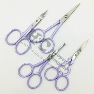 Tijeras con logotipo de acero inoxidable personalizables para manicura, Tijera para cutículas, hoja recta, mango afilado para dedos, diseño sostenible - Product Image 2