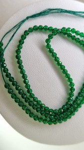 2.50 mm Green Gemstone <b>Beads</b> 14 Inch Round Faceted <b>Beads</b> for Gemstone Necklace an Gemstone Jewelry - Product Image 3