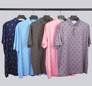 Polo en jersey ODM haut de gamme haut de gamme pour homme d'affaires décontracté à demi-manches respirant tricoté haut en coton anti-rides Sol - Product Image 2