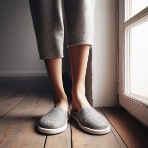 Best Disposable Felt <b>Shoes</b> for Winter Cozy Fashionable Anti-Slip Feature Genuine Leather Light Weight <b>Soft</b> Comfortable Massage - Product Image 6