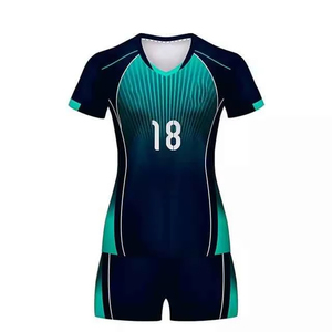 Maillot de volley-ball personnalisé, respirant, brodé, en gros, uniforme de volley-ball pour femmes, service OEM et ODM - Product Image 3