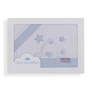 Juego de Ropa de Cama para Cuna de 3 Piezas, 100% Algodón, Técnica de Tejido con Patrón de Personajes - Modelo Viggo - Product Image 1