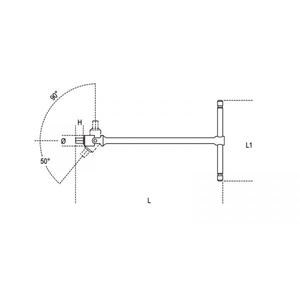 BETA Clés à poignée en T avec embouts mâles hexagonaux pivotants Multi-Pack - Product Image 2