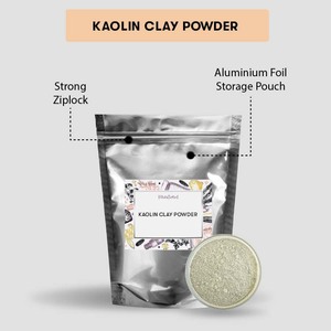 VedaOils Poudre d'Argile Kaolin Pure Biologique à Base de Plantes Nettoyant Visage et Pieds Sans Parfum Format Familial Jumbo - Product Image 2