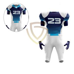 Uniforme de Fútbol Americano Personalizado, Transpirable, de Manga Corta, Tallas Grandes, 100% Poliéster, Nuevo, Venta al Por Mayor, Pakistán - Product Image 4