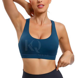 Sujetador deportivo de alto impacto para mujer, acolchado, con tirantes ajustables, transpirable, de malla sin costuras, para gimnasio, running, yoga y fitness - Product Image 5
