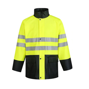 Vêtements de travail de sécurité jaunes personnalisés pour hommes, logo de protection durable et respirant avec caractéristiques antistatiques anti-coupure - Product Image 2