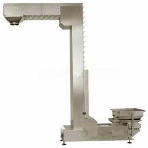 Palan d'ascenseur à godet en acier inoxydable de type Z avec trémie granulaire pour la manutention de matériaux en vrac vitesse 60 m/min résistant à la chaleur - Product Image 1