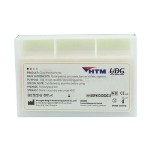 Puntas de Gutapercha UDG 60, Codificadas por Color, Tamaño X5, Material de Relleno Dental - Product Image 6