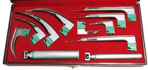 Laryngoscope manuel professionnel en acier inoxydable, dispositif portable de gestion des voies respiratoires, diagnostic chirurgical LED - Product Image 2