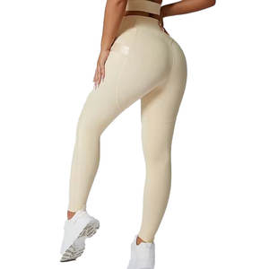 Jambières de sport de coupe extensible et respirante pour femmes avec logo personnalisé Techniques de strass OEM pour les promotions - Product Image 1