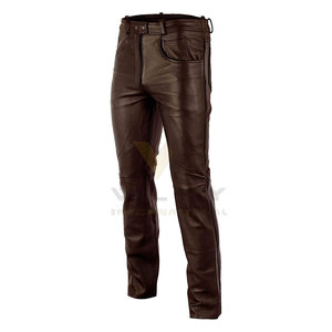 Pantalons en cuir de nouvelle conception pour la vente en ligne, pantalons en cuir grande taille, pantalons en cuir pour hommes personnalisés - Product Image 4