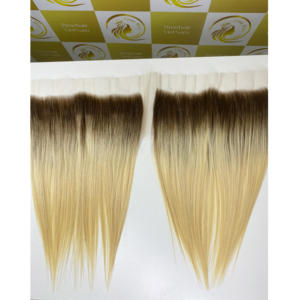 Blonde 13*4 bonestraight HD dentelle frontale 20 pouces perruques sans colle Extensions de cheveux humains bruts vente d'automne meilleure qualité - Product Image 3