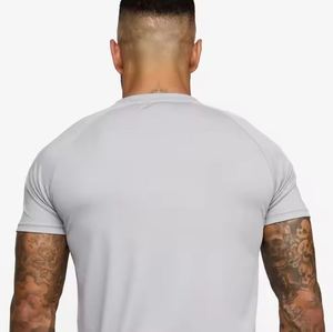 Autumn 100% Polyester Slim Fit T-Shirt Shorts <b>Set</b> Quick Dry Neck Short Sleeves Solid Plain Design Logo Print Breathable Summer - Product Image 6