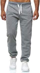 300 GSM polaire jambe droite survêtement pantalons de survêtement polaire survêtement pantalon bonne qualité empilé pantalons de survêtement hommes - Product Image 3