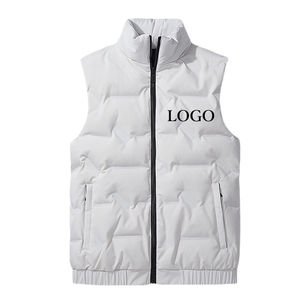 Vestes bomber matelassées sans manches de haute qualité à la mode, col montant, veste matelassée pour homme, gilet - Product Image 4