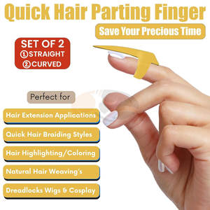 Pince à cheveux en acier inoxydable de précision pour la séparation des cheveux, la sectionnement, le tressage, les extensions de cheveux humains, le coiffage - Product Image 3