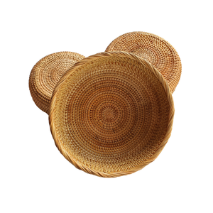 ชามหวายธรรมชาติทำด้วยมือสำหรับบ้านสมัยใหม่ที่กำลังมองหาฟังก์ชันการทำงานที่ไร้กาลเวลาสำหรับการตกแต่งบ้านและโซลูชันการจัดเก็บที่ทันสมัย - Product Image 4